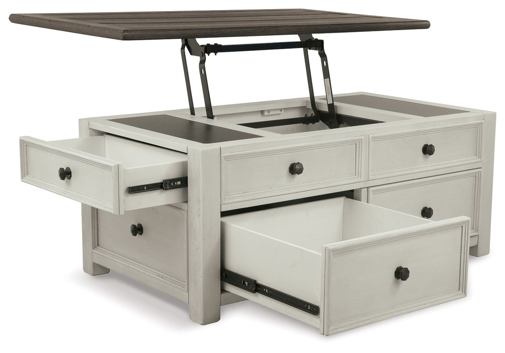 Bolanburg - White / Brown / Beige - Lift Top Cocktail Table - Simple Home Plus