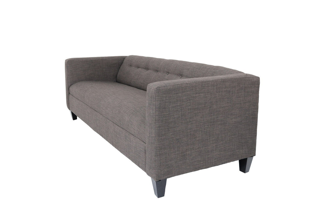 Polyester Sofa With Black Legs - Charcoal