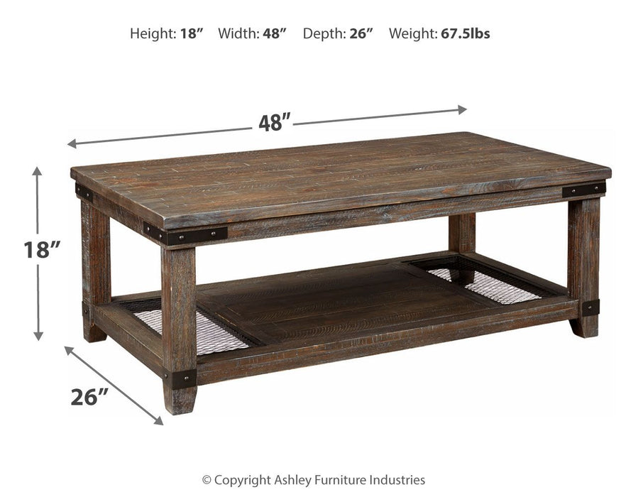 Danell - Brown - Rectangular Cocktail Table - Simple Home Plus