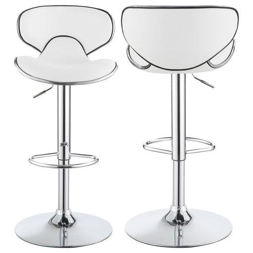 Edenton - Upholstered Adjustable Height Bar Stools (Set of 2) - Simple Home Plus