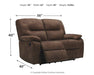 Bolzano - Coffee - Reclining Loveseat - Simple Home Plus