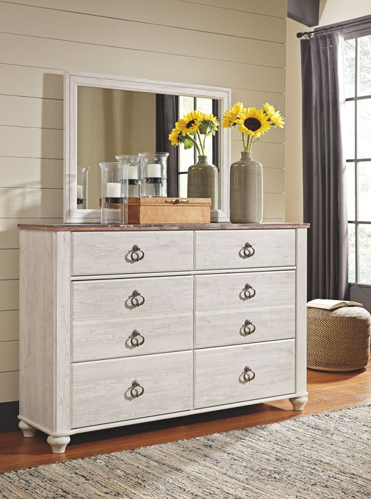 Willowton - Dresser, Mirror - Simple Home Plus