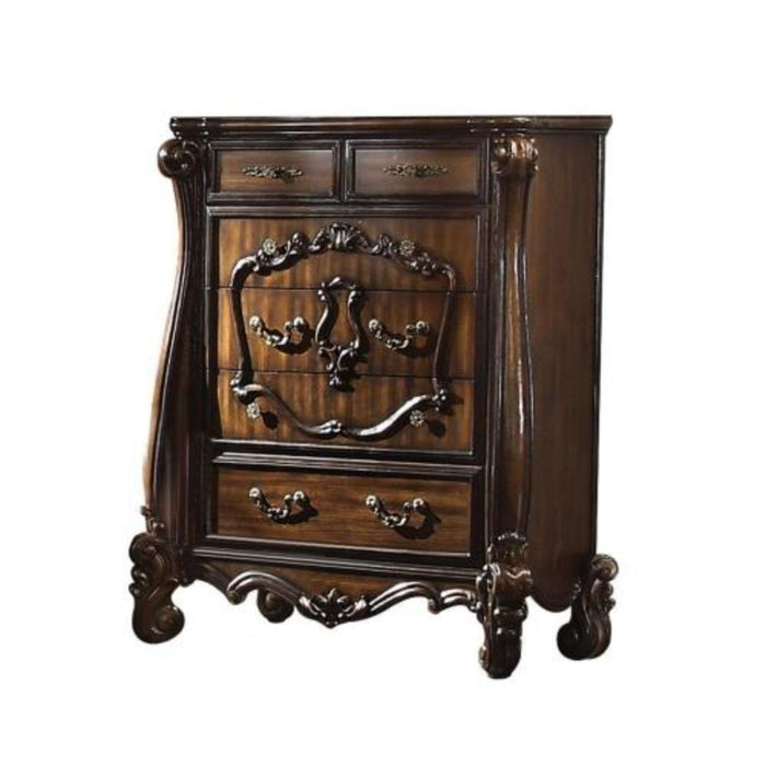 Solid Wood Six Drawer Chest - Brown