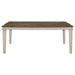 Ronnie - Starburst Dining Table - Nutmeg And Rustic Cream - Simple Home Plus