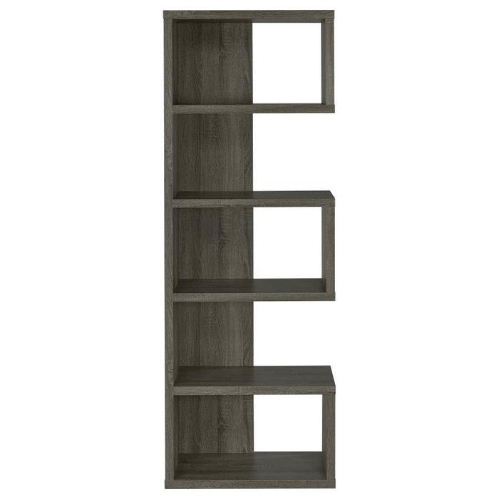 Joey - 5-tier Alternating Boxes Design Bookcase - Simple Home Plus