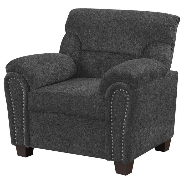 Clemintine - Upholstered Chair with Nailhead Trim - Simple Home Plus