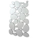 Topher - Pebble-Shaped Decorative Mirror - Silver - Simple Home Plus