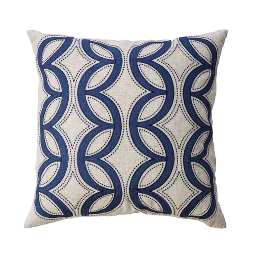 Teri - Pillow (Set of 2) - Beige / Indigo - Simple Home Plus