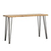 Zander - Sofa Table With Hairpin Leg - Natural And Matte Black - Simple Home Plus