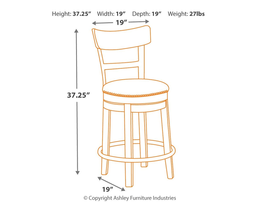 Pinnadel - Swivel Barstool - Simple Home Plus