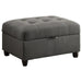 Stonenesse - Tufted Storage Ottoman - Gray - Simple Home Plus