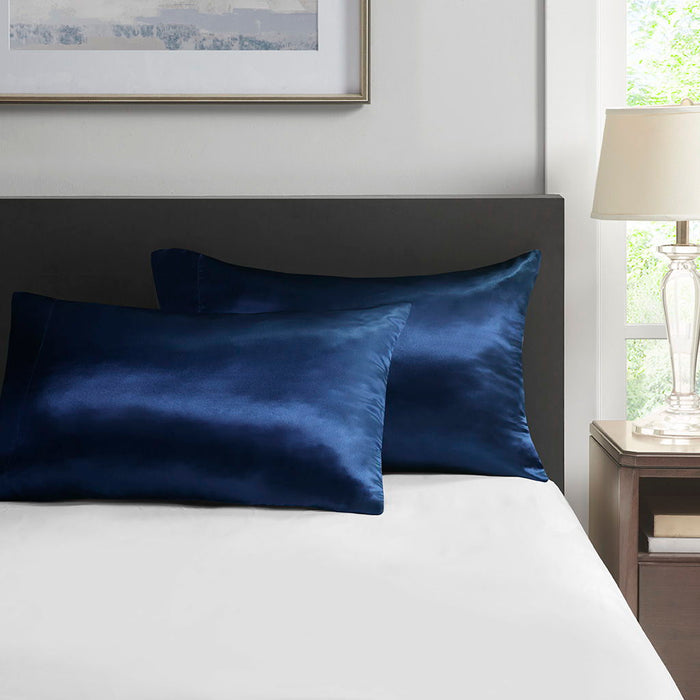 King Pillowcases (Set of 2) - Navy