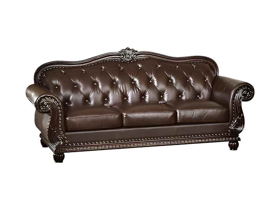 Top Grain Leather Sofa - Espresso