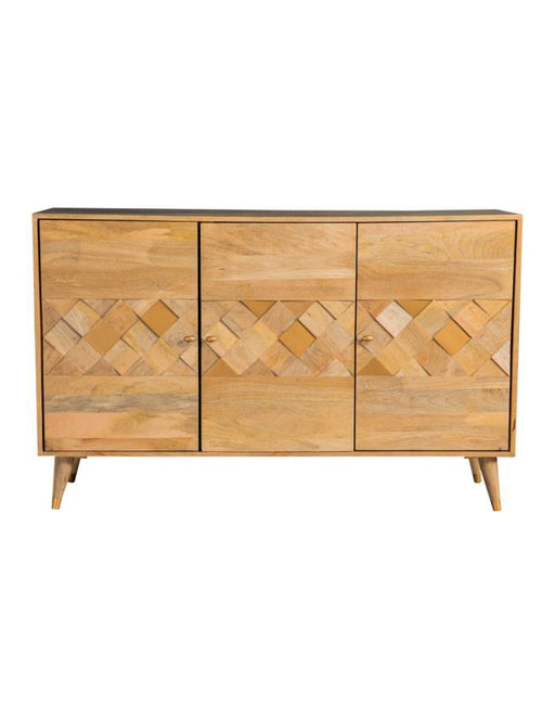 Alyssum - Checkered Pattern Accent Cabinet - Simple Home Plus