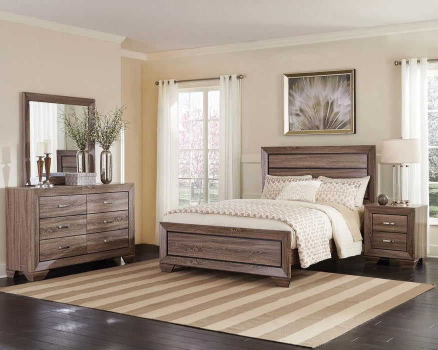 Kauffman - Transitional High Headboard Panel Bed Bedroom Set - Simple Home Plus