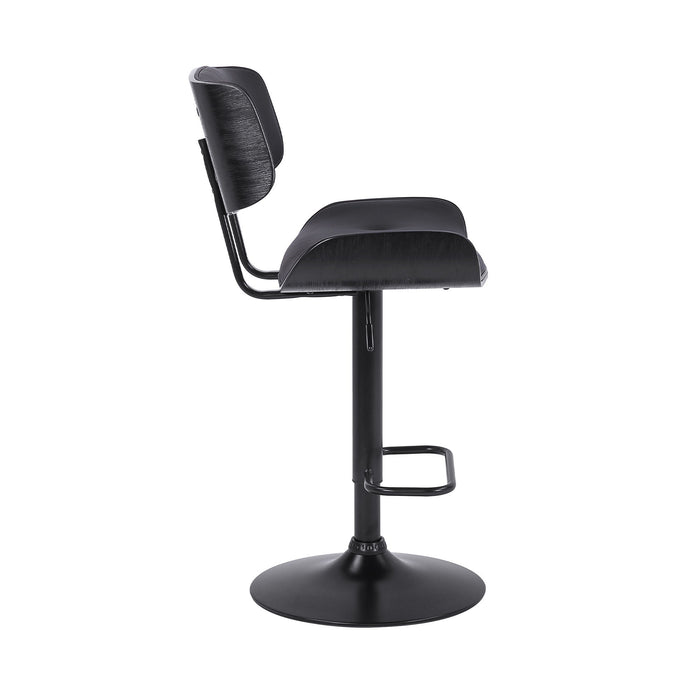 46" Swivel, Adjustable Height Bar Chair - Black