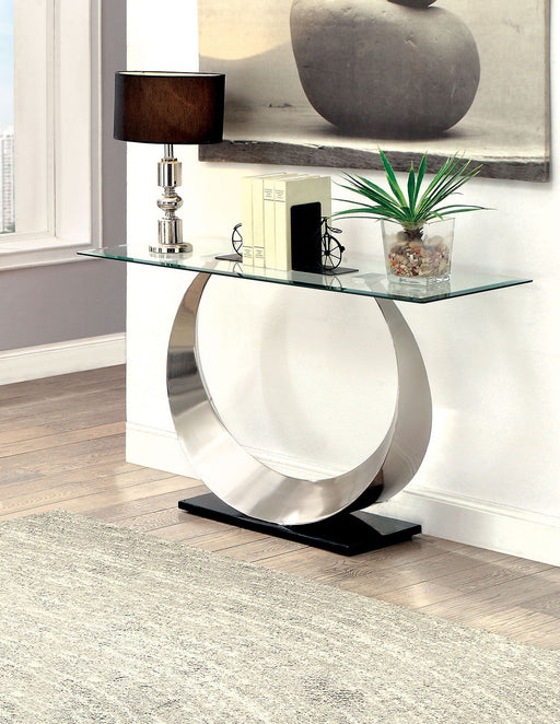 Orla - Sofa Table - Satin Plated / Black - Simple Home Plus