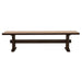 Bexley - Trestle Bench - Natural Honey And Espresso - Simple Home Plus