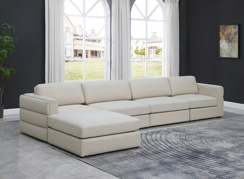 Beckham - Modular Sectional 5 Piece - Beige - Fabric