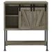 Claremont - Sliding Door Bar Cabinet With Lower Shelf - Gray Driftwood - Simple Home Plus