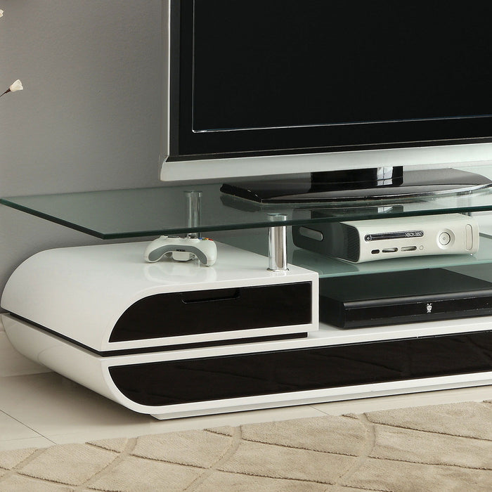 Evos - TV Console - Black / White - Simple Home Plus