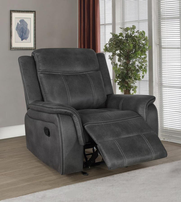 Lawrence - Upholstered Tufted Back Glider Recliner - Simple Home Plus