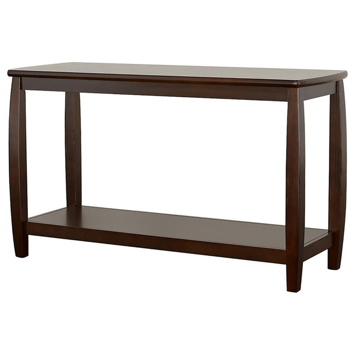 Dixon - Wood Entryway Console Table with Shelf - Espresso - Simple Home Plus