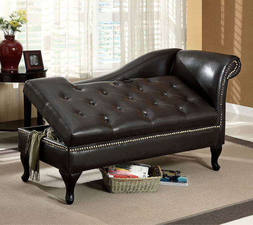 Lakeport - Storage Chaise - Black - Simple Home Plus
