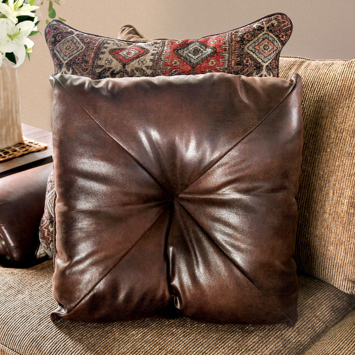 Fletcher - Loveseat - Brown / Tan - Simple Home Plus