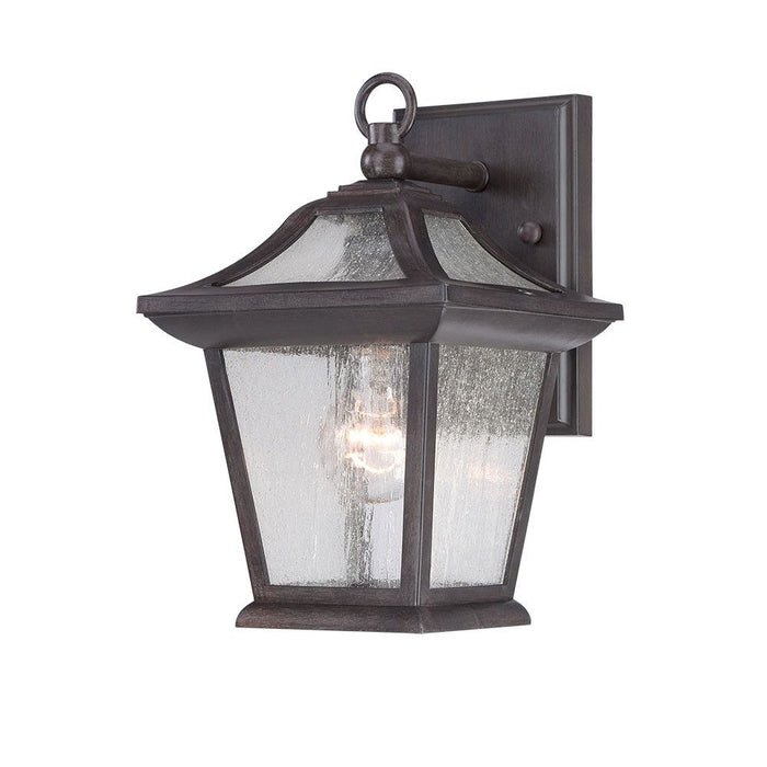 Birdhouse Shape Outdoor Wall Light - Matte Black