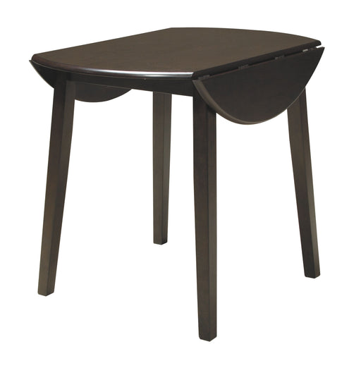 Hammis - Dark Brown - Round Drm Drop Leaf Table - Simple Home Plus