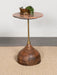 Colima - Round Wood Top Side Table - Peach - Simple Home Plus