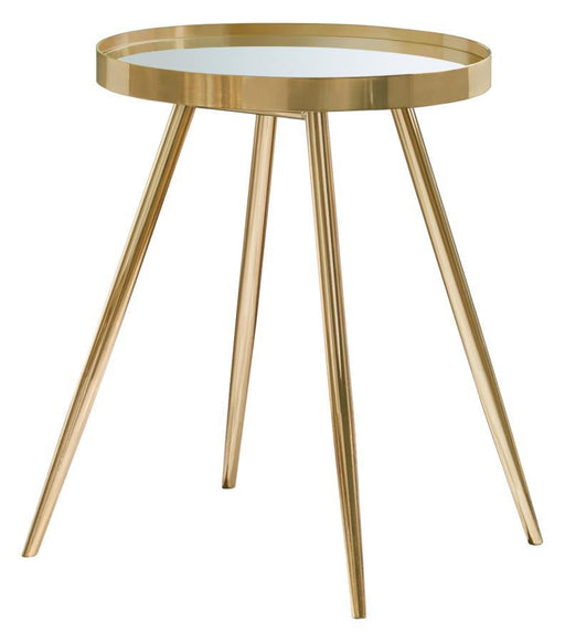 Kaelyn - Round Mirror Top End Table - Simple Home Plus