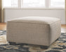 Baceno - Beige - Oversized Accent Ottoman - Simple Home Plus