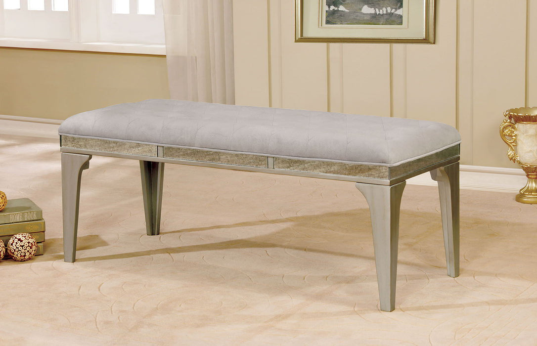 Diocles - Bench - Silver / Gray - Simple Home Plus