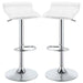 Bidwell - 29″ Upholstered Backless Adjustable Bar Stools (Set of 2) - Simple Home Plus