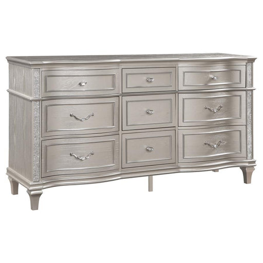 Evangeline - 9-Drawer Dresser - Silver Oak - Simple Home Plus