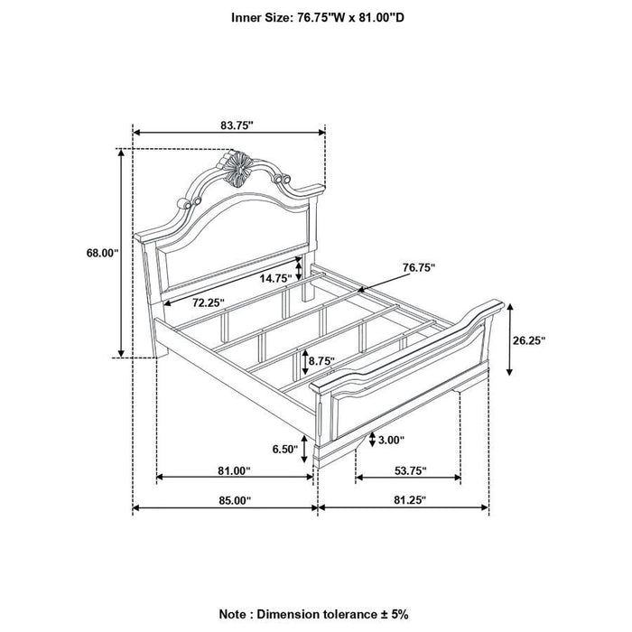 Cambridge - Wood Panel Bed - Simple Home Plus