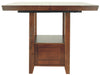 Ralene - Medium Brown - Rectangular Dining Room Counter Extension Table - Simple Home Plus