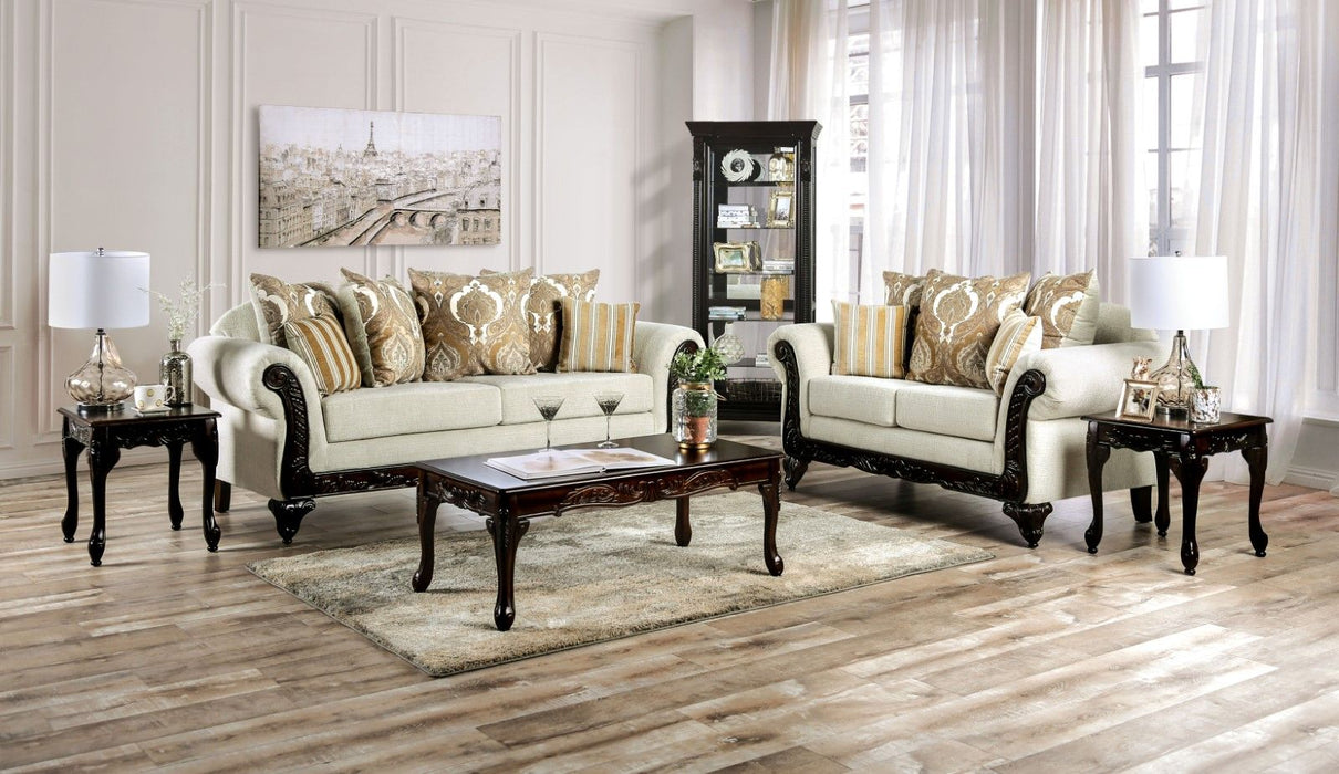 Delizia - Sofa & Loveseat - Cream