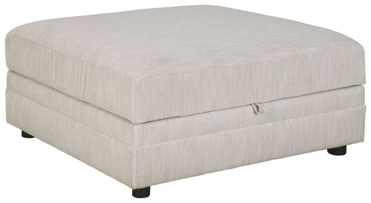 Neira - Fog - Ottoman With Storage - Simple Home Plus