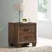 Brandon - 2-Drawer Nightstand - Medium Warm Brown - Simple Home Plus