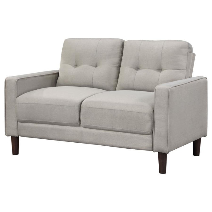 Bowen - Upholstered Track Arms Tufted Loveseat - Simple Home Plus