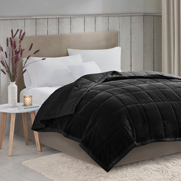 Coleman - Full Reversible HeiQ Smart Temperature Down Alternative Blanket - Black