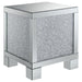 Gillian - Square End Table - Silver And Clear Mirror - Simple Home Plus