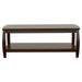 Dixon - Rectangular Coffee Table With Lower Shelf - Espresso - Simple Home Plus