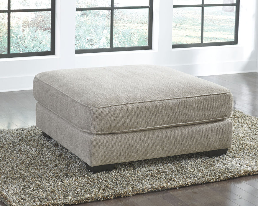 Ardsley - Pewter - Oversized Accent Ottoman - Simple Home Plus