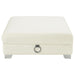 Chaviano - Upholstered Ottoman - Pearl White - Simple Home Plus