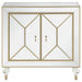 Lupin - 2-Door Accent Cabinet - Mirror And Champagne - Simple Home Plus