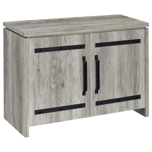 Enoch - 2-Door Accent Cabinet - Gray Driftwood - Simple Home Plus